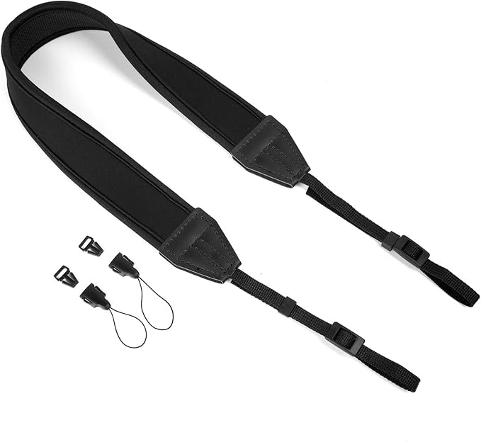 WANBY Camera Strap Padded Shoulder Neck Camera Strap with Quick Release Buckles for DSLR SLR