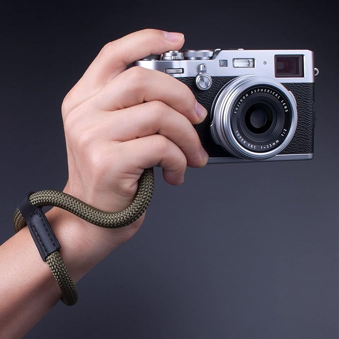 Camera Wrist Strap, Rope Camera Strap Wrist for DSLR SLR Mirrorless Cameras Hand Strap Black Green