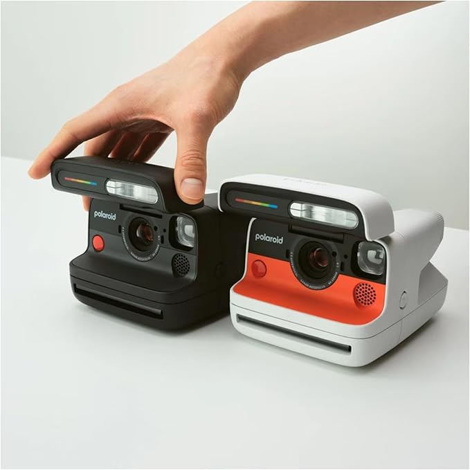 Polaroid Flip Instant Camera with Sonar Autofocus and Retro Design (Black) Bundle with Color Instant Film for i-Type (8 Exposures) and Film Kit (3 Items)