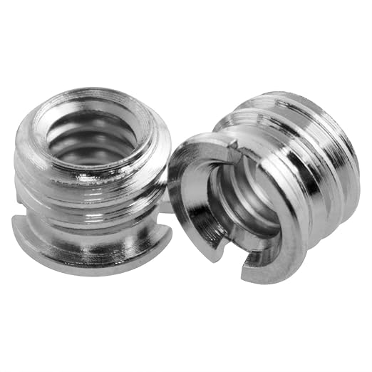 1/4''-20 Female to 3/8 "-16 Male Threaded Adapter for Tripod Standard Screw Adapter for DSLR Camera Monopod Bracket 3/8 Turn 1/4 Adapter 12PCS (1/4“-20 to 3/8”-16)