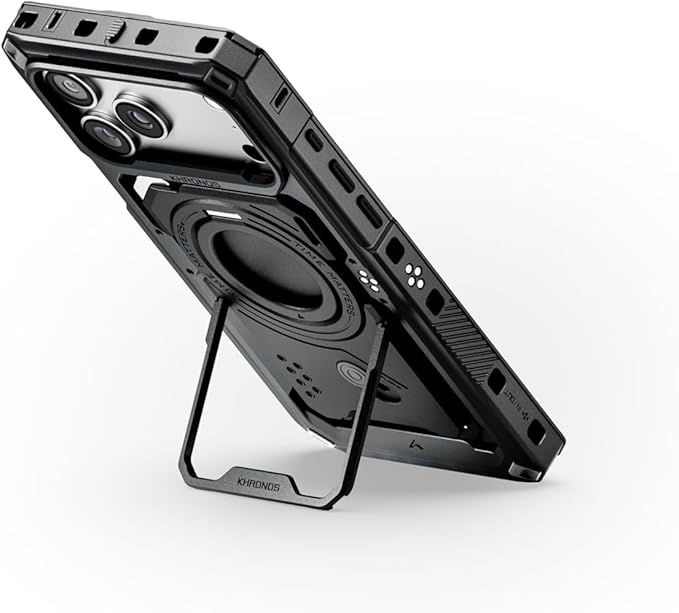Tilta Khronos Case Compatible with iPhone 17 Pro Max - Black | Snap in Design | Locking Clamp for Secure Mounting | Passthrough Power | Works with Focus Handles, Cooling Modules, Filters