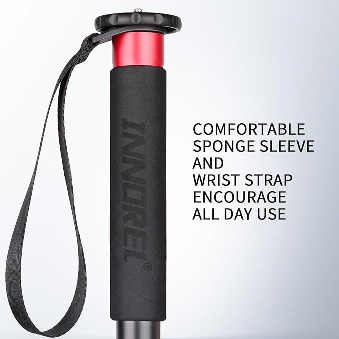 63in/160cm Camera Monopod INNOREL VM60A Aluminum Alloy Portable Compact Lightweight Travel Monopod with Fast Flip Lock for Canon Nikon Sony DSLR Camera Video Camcorder DV Photography Load 22lbs/10kg