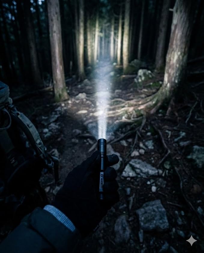 1000 Lumens Pen Flashlight, Compact LED Torch with Clip, 2×AAA Battery Powered, Pocket-Sized Inspection Light for Everyday Carry, Outdoor Use & Work