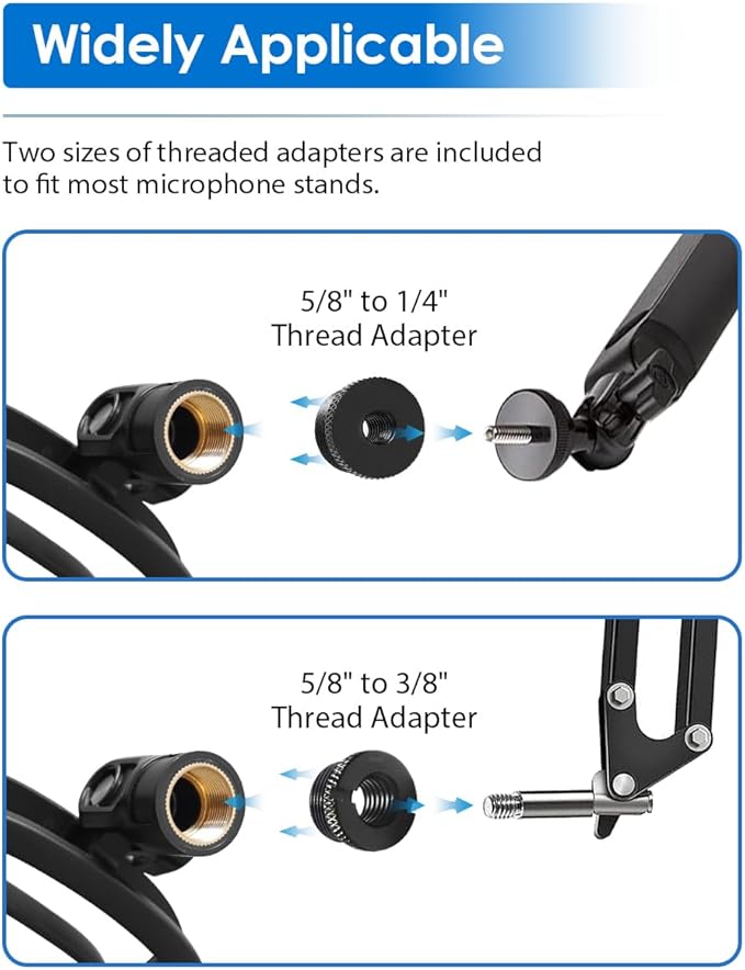 Wave Shock Mount, [Custom Built for Wave Mic] Anti-Vibration Suspension Shock Mount Holder Clip Compatible with Elgato Wave:1 and Wave:3 Microphones