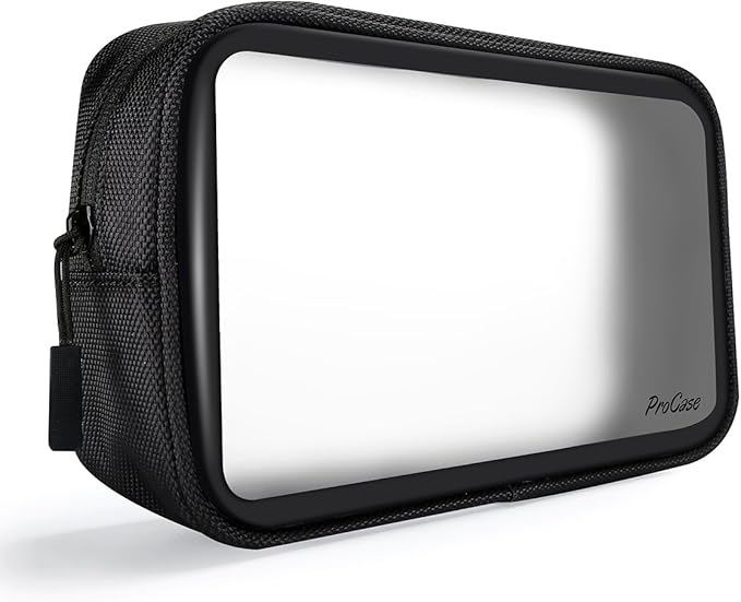 ProCase Gadgets Bag Pouch Electronics Accessories Organizer Travel Gear Storage Case Bag for Hard Drive Mouse USB Cables Power Bank Charger Power Adapter Cord Plug