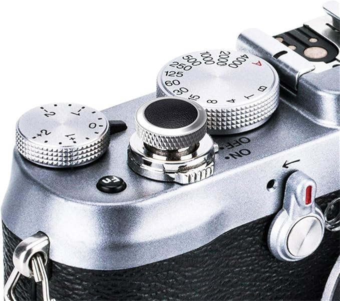 Soft Shutter Release Button Cap for Fujifilm XT30III X-M5 X Half X100VI X-T5 X-T30 II XT30 XT3 X100F X-Pro2 X-Pro1 XT2 X-E5 X-E3 X-E2S XT20 X-T10 X100S GFX100RF RX10 IV III II RX1RII RX1R RX1/GR Black