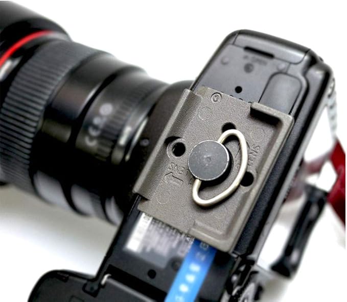 Quick Release Plate 1/4" Screw Compatible with Manfrotto 200PL-14 322RC2 324RC2 488RC2 496RC2 Camera Tripod Head (Pack of 2)