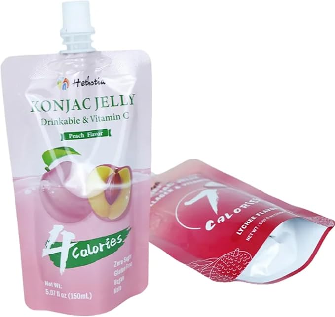 1000 Pcs Food Grade Custom Logo Flasks, Portable Juice Beverage Packaging with Spout Bags, Reusable Plastic Stand up Liquid Drink Pouches