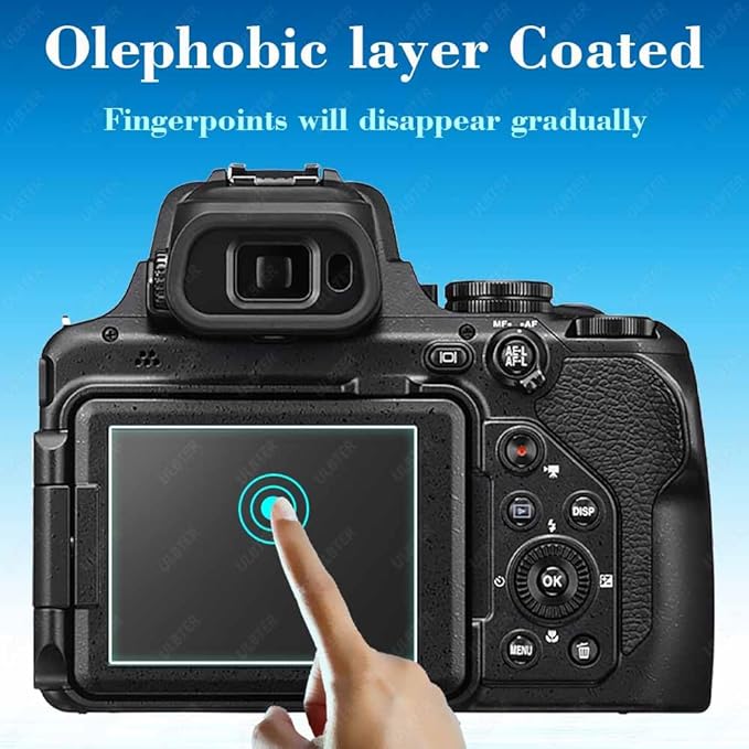 Screen Protector for Nikon COOLPIX P1100 Camera,0.3mm 9H Hardness Tempered Glass, Anti-Scrach Anti-Bubble Anti-Dust [3 Pack]