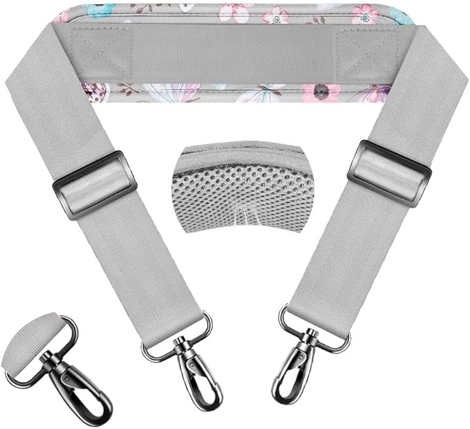 ZINZ 74" Shoulder Strap with Fixed Pad and Dual Balanced Buckles，Butterfly