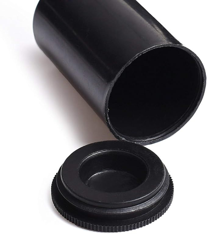 AKIRO Film Canisters with Caps 35 mm Empty Camera Reel Storage Containers Case Plastic Storage 15 Pack Black