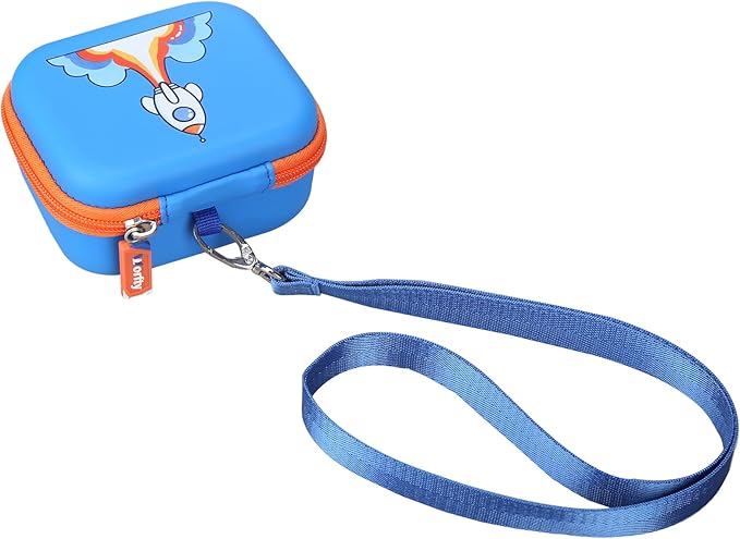 Camera Case for Seckton Upgrade Kids Selfie Camera, Case Compatible with Seckton/KOKODI/Dylanto/Goopow/Desuccus/DITUPAN/GKTZ/masterbee Digital Video Camera Toys Camcorder Storage Holder-Deep Blue