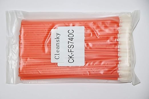 100pcs 6.4'' Firearm Cleaning Swabs Kit, Long Handle Cleanroom Foam Tip Cleaning Swabs for Gun，Camera, Optical Lens, Electronics and Detailing CK-FS740