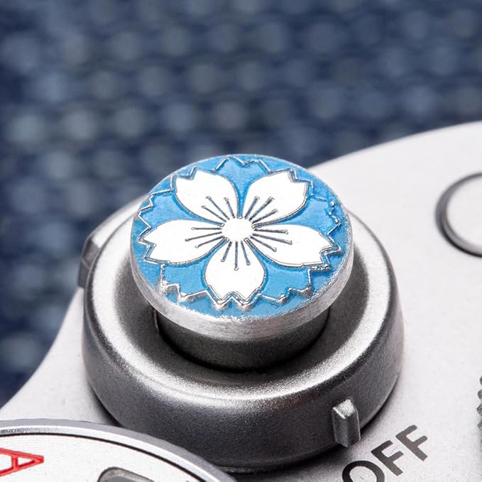 Camera Metal Shutter Buttons for FUJIFILM X100VI X100V XPro3 XPro2 XPro1 X-T4 X-T3 X-T50 X-T30 for NikonZF Z5 Z6 for Canon (Blue-Shutter Decorative Button)