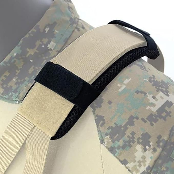 Tactical Vest Shoulder Strap Pad Backpack Laptop Guitar Shoulder Strap Mesh Padded Cushion 1 Pair