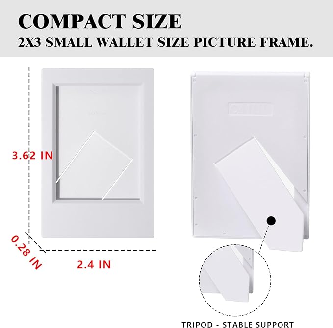 CAIYOULE Mini Picture Frame for Instax Mini 12/11/EVO/SE/8/7+/99 3'' Film-Classic for Polaroid 2.15x3.4 Photo Frame (10 Pack)