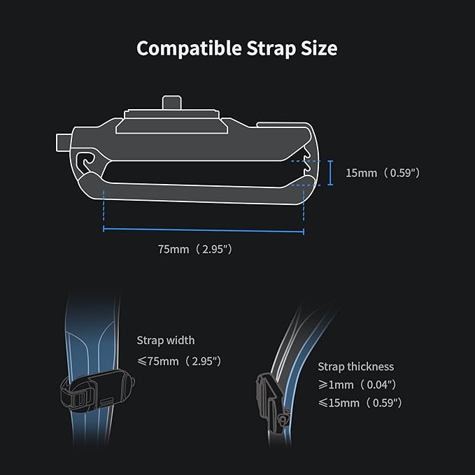 PGYTECH Beetle Camera Clip with Plate for Cameras & Action Camera Quick Release System for Sony, Nikon, Fuji, DSLR Action Camera Backpack Camera Strap Mount (for Action Camera&Cameras)
