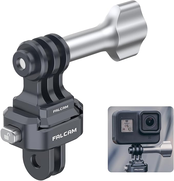 ULANZI F22 Quick Release Kit, Action Camera Adapter with 1/4" Screw, Compatible w Action Cam Series, DJ OSMO Action Series & Insta etc. Vlog, Livestreaming,Video Recording Photography Accessories.