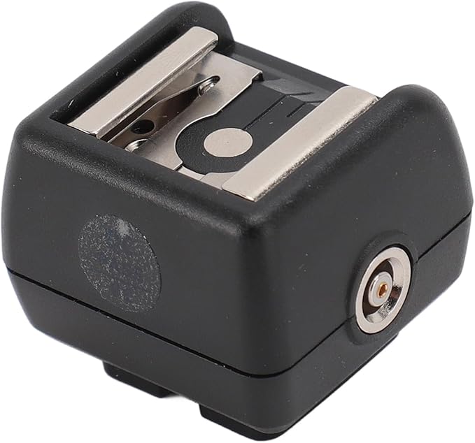 Hot Shoe Adapter with Extra PC Sync Connection Port,Flash Hot Shoe Adapter with PC Port for Photography Accessory Suitable for Camera Flash Microphone Studio Light