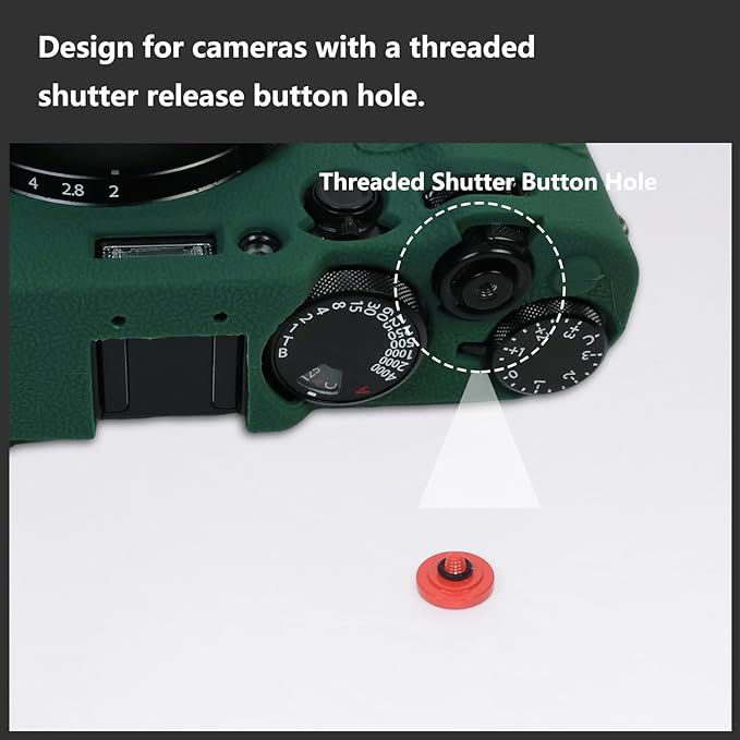 5 Pack Shutter Release Button,Pure Copper Concave Surface Camera Button for Fuji X-M5 XT50 X-T5 X-T4 X-T3 X-T2 X-T30 X-T30 II X-T20 X-T10 X100VI X100V (Red)