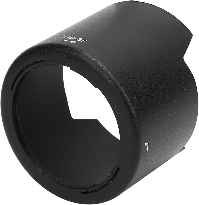HB 38 Camera Lens Hood Shade, 62mm Lens Hood for AF S VR Micro 105mm F 2.8G IF ED, Threaded Anti Glare Design with Lens Cap, Sun Shade for Backlit Side Lit Flash Photography