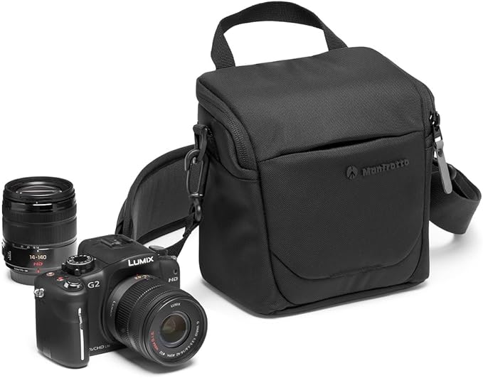 Manfrotto Advanced Shoulder Bag S III, Camera Bag for Mirrorless with Lens, Camera Case with Tripod Mount and Rain Cover, Photography Accessories