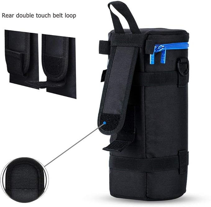 JJC Deluxe Lens Case Pouch Bag for Sigma 150-500mm f/5-6.3 DG OS HSM, Canon RF 800mm f/11 IS STM, Nikon AF-S NIKKOR 200-500mm f/5.6E ED VR & More Lenses Below 4.9'' x 11.4''(D x L)