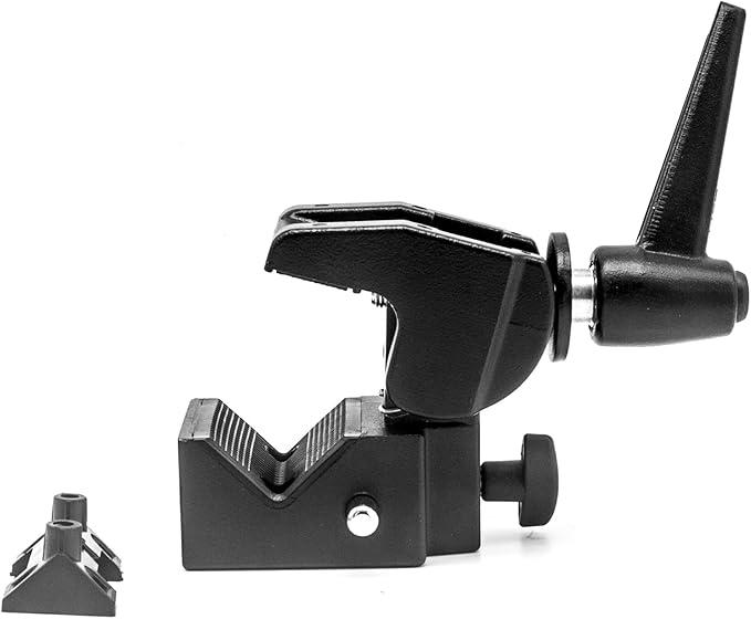 PHOCUS Super Clamp with Standard 5/8" Stud for Photography Studio Video Camera Lighting, Max Load 33lb /15kg, for Round Pipe and Flat Surface