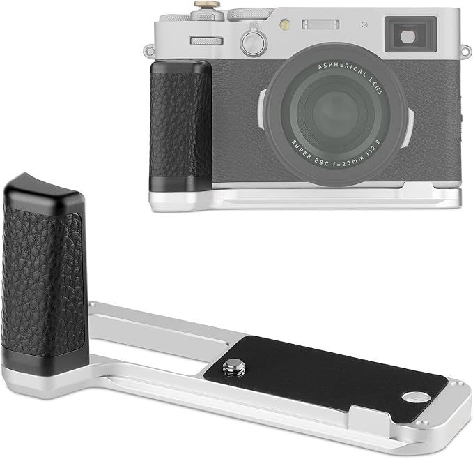 Haoge Holder Hand Grip for Fujifilm Fuji X100VI Camera L-Shape Grip HG-XVIS with Arca Swiss Quick Release Plate Camera Handle Bracket