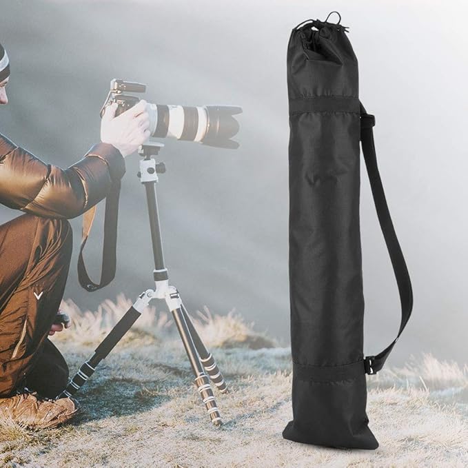 Camera Tripod Carrying Case Portable Photography Tripod Carry Bag Black Camera Tripod Bag Folding Outdoor Oxford Padded Strap (75cm)