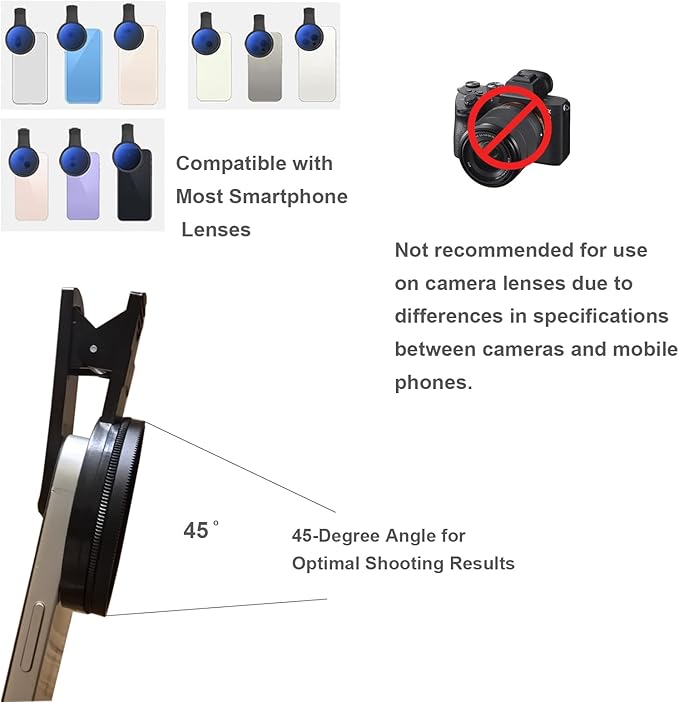 52mm CPL Filter for Phone,Compatible for iPhone 15 14 13 12 11,Motorola,Google Pixel and Other Smart Phones