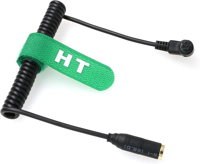 HangTon Remote Trigger Cable Adapter for Canon R3 R5 1DX 6D 7D 5D MKIII 60D EOS SLR Camera, 2.5mm Female to N3