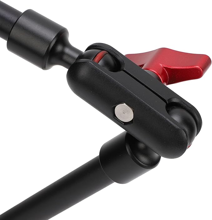 Zunate 22in Magic Arm with Clamp, 360° Adjustable Super Clamp Camera Mount, Long Articulating Arm with Phone Holder, 1/4in 3/8in Thread for Monitor, Microphone, DSLR