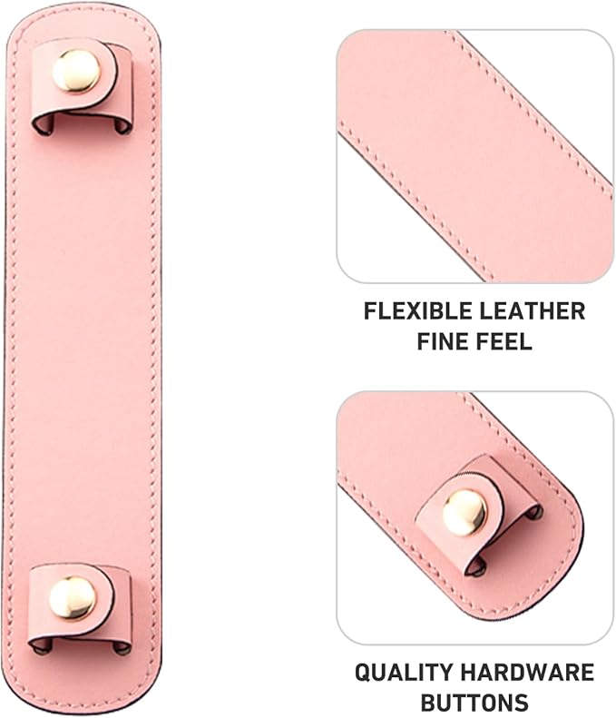 Shoulder Strap Pad Replacement,Microfiber Leather Strap Pads Detachable Cover for Tote Bag