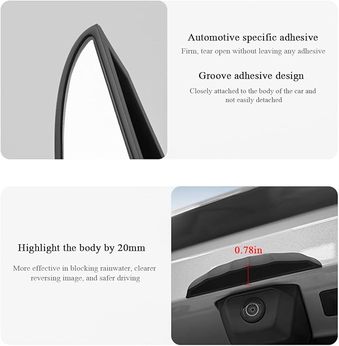 muekzru Universal Car reversing Camera rain Cover, car Thick Camera Protection Sticker, Silicone rain Sticker, Non-Destructive Adhesion