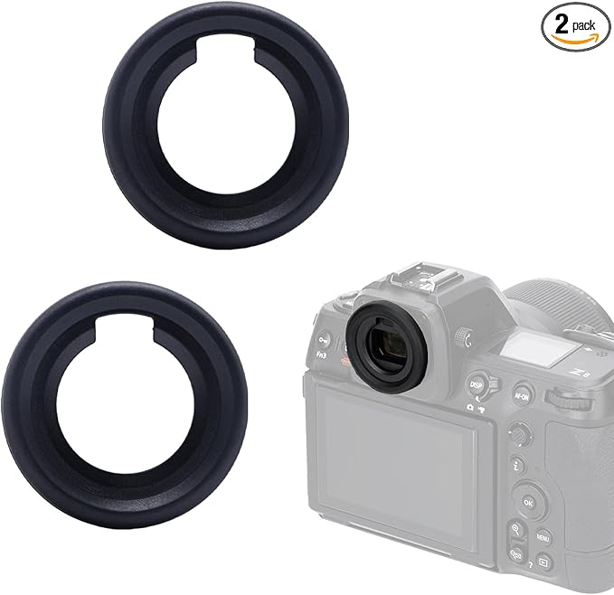 PCTC Viewfinder Eyecup Eye Cup for Nikon Zf Z8 Z9 Cameras, Replaces Nikon DK-33 Eyecup,Plastic Materials(2 Pack)