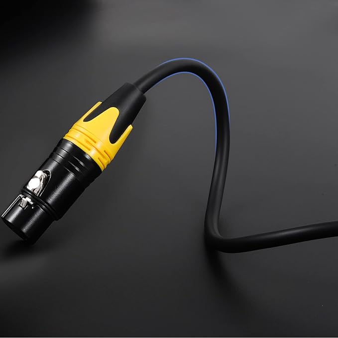 XLR Microphone Cables 10 Feet 4 Pack - Pro Balanced 3-Pin XLR Male to Female Audio Cables