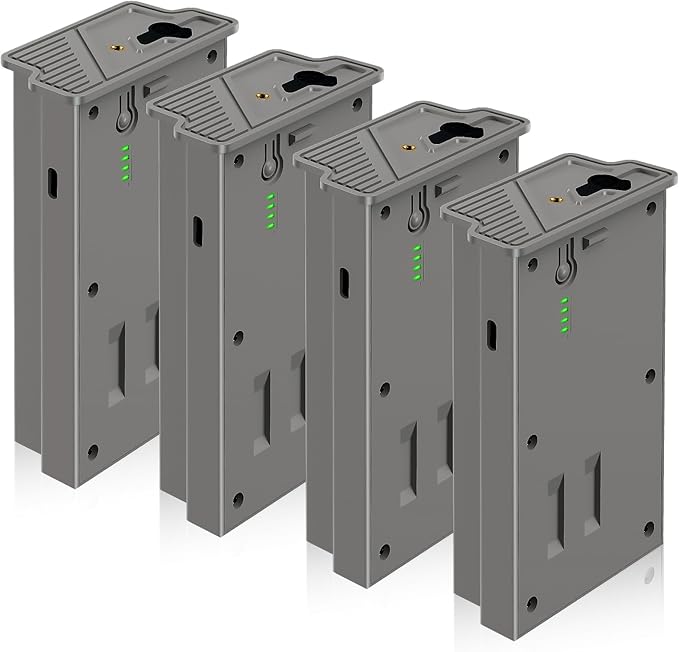 New Reveal Lipo Lithium Battery 4 Packs Rechargeable Hunting Camera Battery for Reveal Cellular Trail Compatible with Trail & Game Camera Ultra,X Pro,X Gen 3.0,X Gen 2.0,X,Pro 3.0,XB,SK