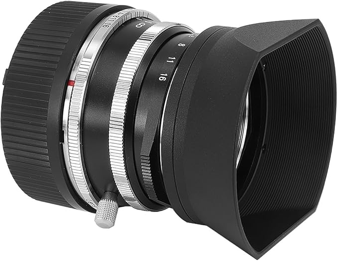 Haoge LH-VM12 Bayonet Square Metal Lens Hood for Voigtlander 35mm/f2 1:2/35 & 35mm f1.5 28MM/F2 Type I II Ultron Aspherical Vintage Line VM Lens Replace LH-12