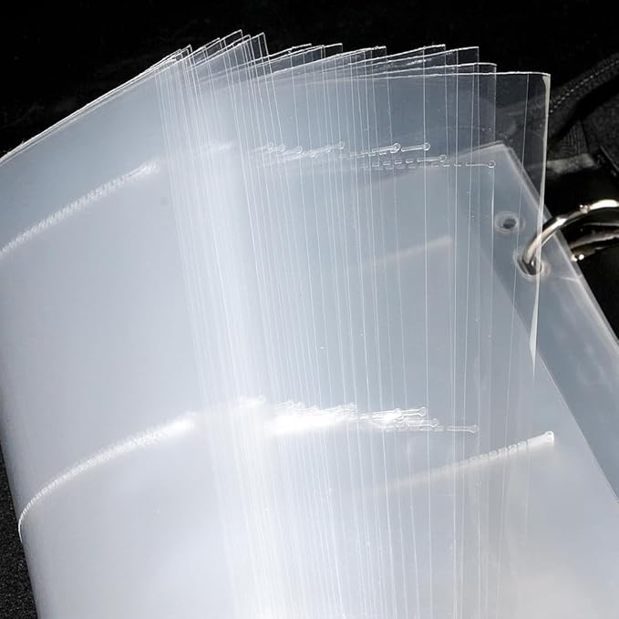 50PCS 120 Film Negative Sleeves Acid Free Archival Film Negative Storage for 120 film Can Hold 16 Pieces of 6×4.5 CM 12 Pieces of 6×6 CM Per Page Compatible with 3-Ring Binders for Organizing 120 Film