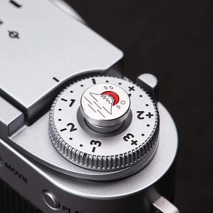 Camera Hot Shoe Cover/Shutter Button, Soft Release Button,Suitable for FUJIFILM XT5 XT4 XT3 XT30 XT20 X100V X100F XT100 X-E3 X-PRO2 X-PRO3 (Mountains and sea-Shutter Button)