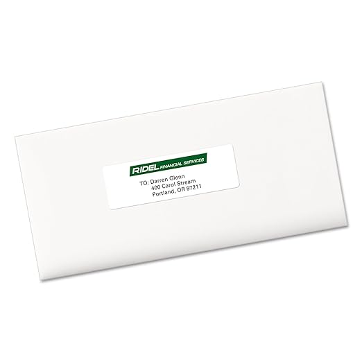 Avery Averyamp;reg; Easy Peel Address Labels for Inkjet Printer, 1-1/3 x 4, White, 350/Pack