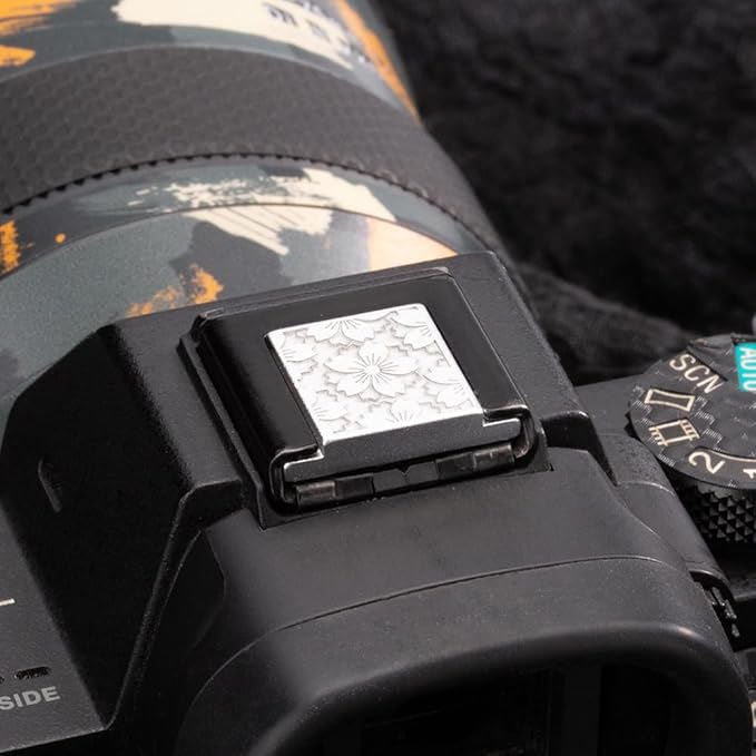 Cherry Blossom Pattern Camera Metal hot Shoe Cover for Sony A1 A7C A7CR A7CII A7M2 A7M3 A7R4 A7R5 A7S3 A6700 A6600 A6500 (Aluminum Alloy-for Sony)