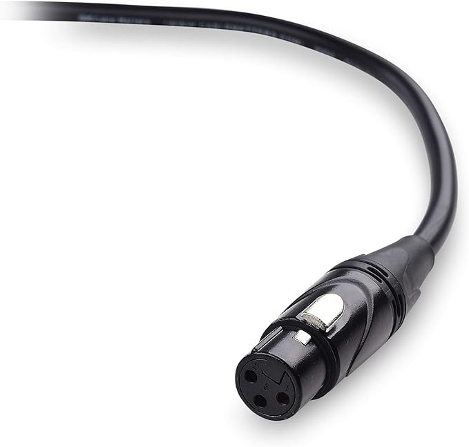 Cable Matters XLR to 1/4 TS Microphone Cable 10 ft, Unbalanced Female XLR to Male 1/4 (6.35mm) TS Cable