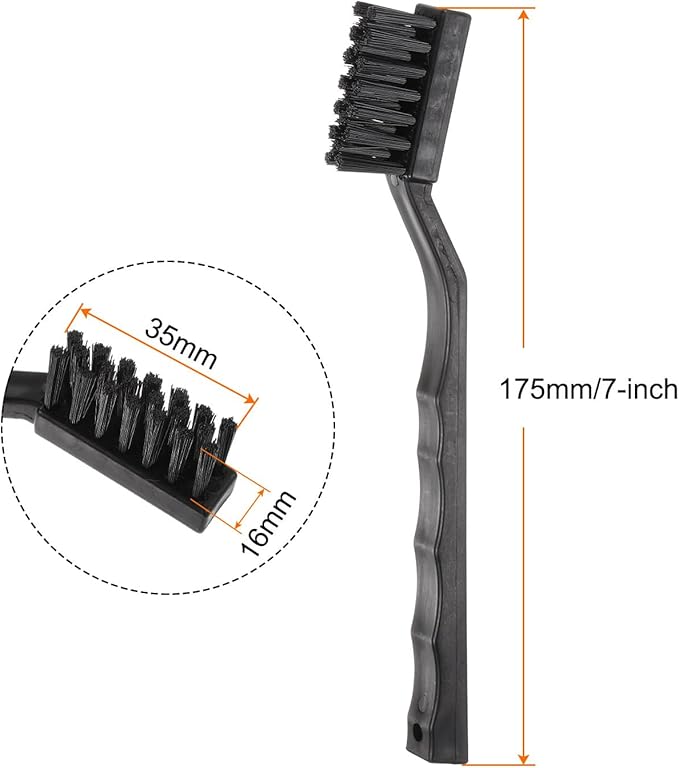 HARFINGTON 3pcs Anti-Static Cleaning Brush 16x35mm PV Plastic Conductive Bristles Anti Static ESD Brushes for Clean PCB Laptop Keyboard Fan and Other Electronic Devices