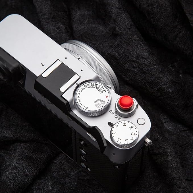 Thumb Grip with Hot Shoe Cover for Fujifilm X100V/X100VI Metal Camera Hot Shoe Thumb Hand Grip Accessories (Aluminum Alloy-Black)