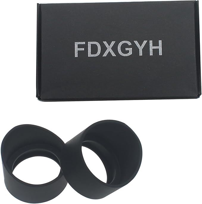 FDXGYH 2 Pcs Eyepiece Eye Cup Soft Rubber Eyepiece Cover Guard for 32-35mm Stereo Microscope Telescope