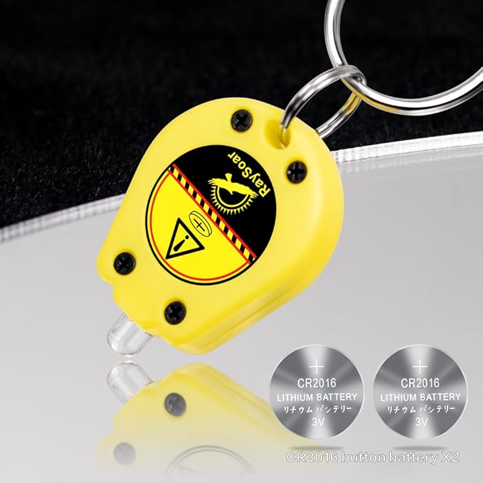 10 Pack Ultra Bright Mini LED Keychain Flashlight, Small Key Ring Flashlight, Portable LED Keychain Light for Outdoor Activities Emergency Light - Yellow Shell
