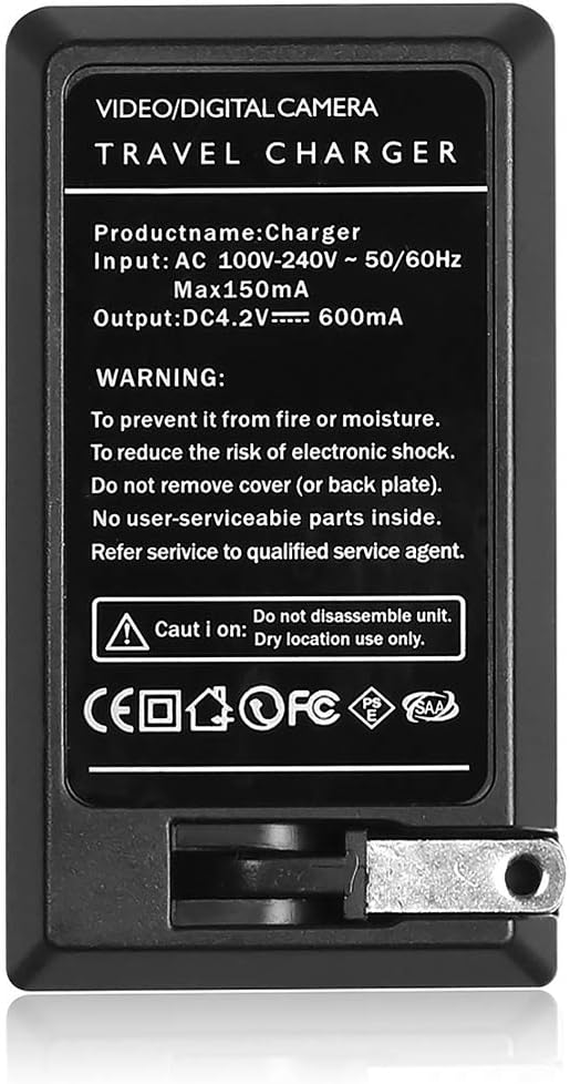 EN-EL5 Battery Charger for Nikon CoolPix 3700, 4200, 5200, 5900, 7900, P3, P4, P80, P90, P100, P500, P510, P520, P530, P5000, P5100, P6000, S10
