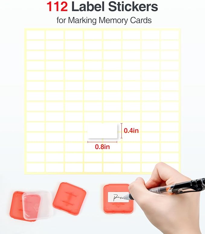 Luxtude SD Card Holder Case, Hard Memory Card Cases, 42 SD Holders, 14 TF Holders, 56 Slots